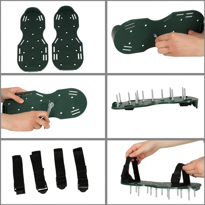 Aérateur déchaumeur chaussures de pelouse avec pointes pour gazon