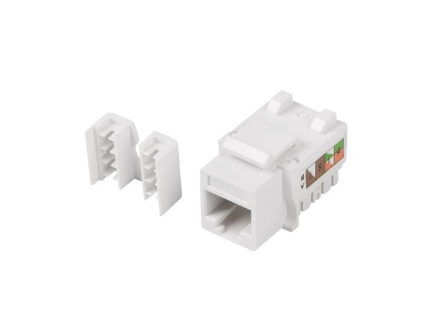 Prise modulaire Keystone RJ45 UTP Cat 5E 90° pour boîte de montage