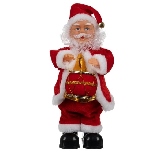 Figurine Père Noël chantante et dansante 30 cm