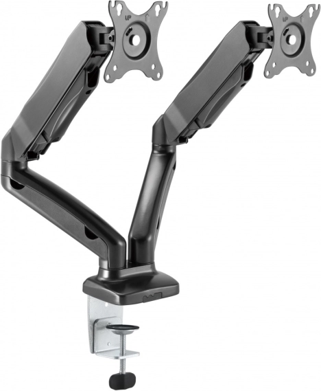Support pour deux moniteurs 32" à vérin à gaz IB-MS304-T