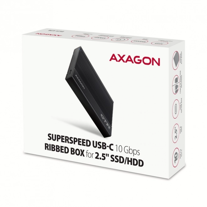 Boîtier en aluminium pour disques externes USB3.2 Gen 2 - SATA 6G 2.5" SSD/HDD