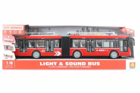 Trolleybus articulé rouge à batteries