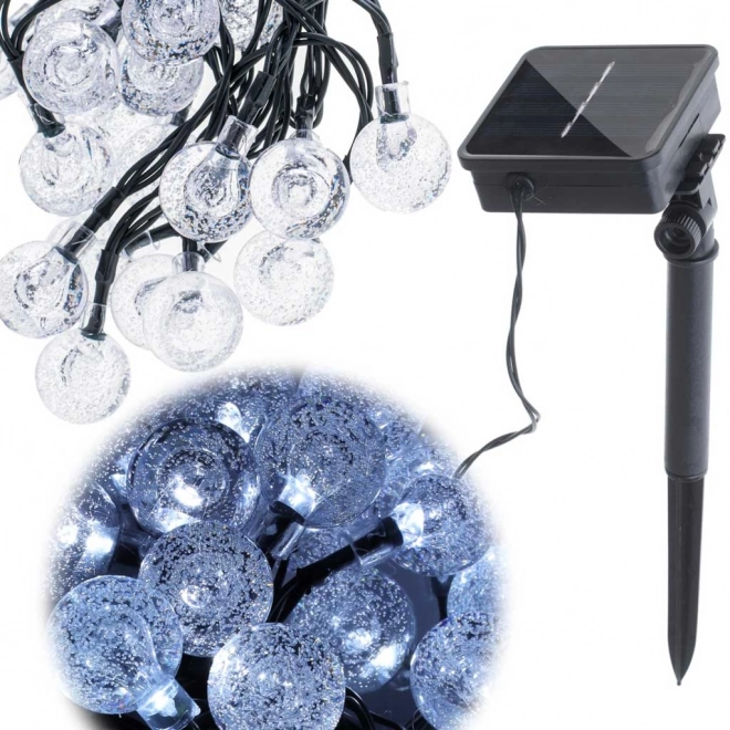 Éclairage de jardin solaire sphérique 7m 50LED blanc froid
