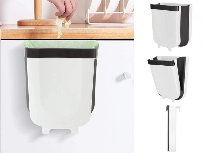 Poubelle pliante pour déchets organiques pour armoire