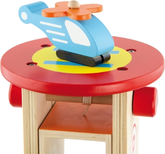 Héliport avec hélicoptère