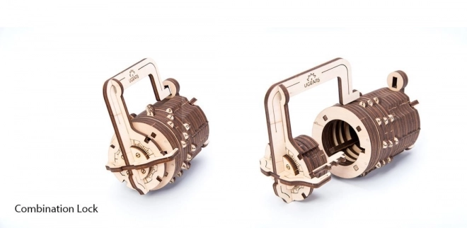 Ugears puzzle 3D - Serrure à chiffres 34 pièces
