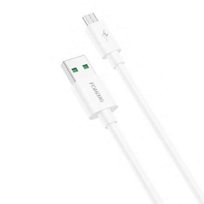 Câble de recharge Foneng X67 microUSB 1m blanc