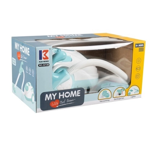 Aspirateur pour enfants avec sons et lumière Kruzzel bleu