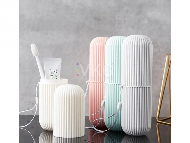 Étui de voyage pour brosse à dents et dentifrice