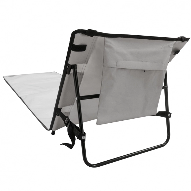 Tapis de plage avec dossier Transat de plage pliable gris