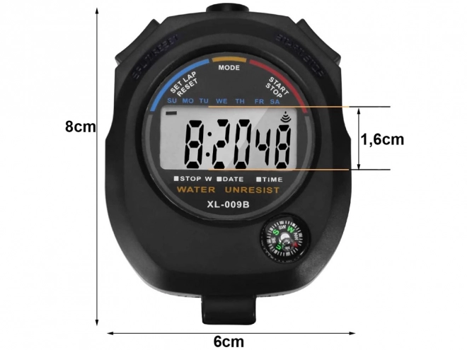 Chronomètre numérique avec boussole