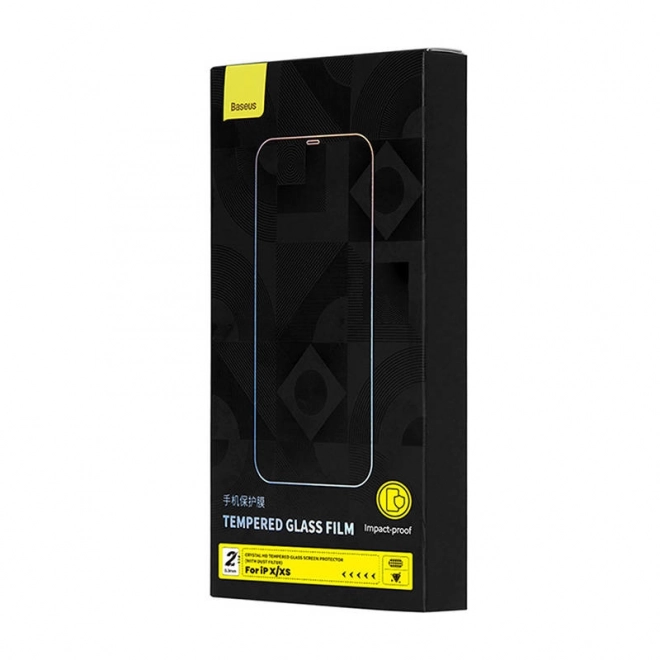 Baseus Crystal verre trempé 0,3 mm pour iPhone X/XS