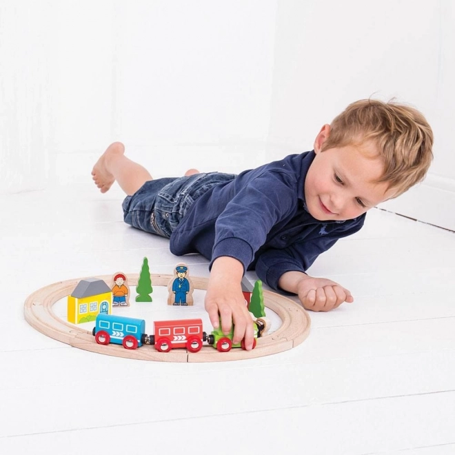 Bigjigs Rail Mon premier train en bois 19 pièces