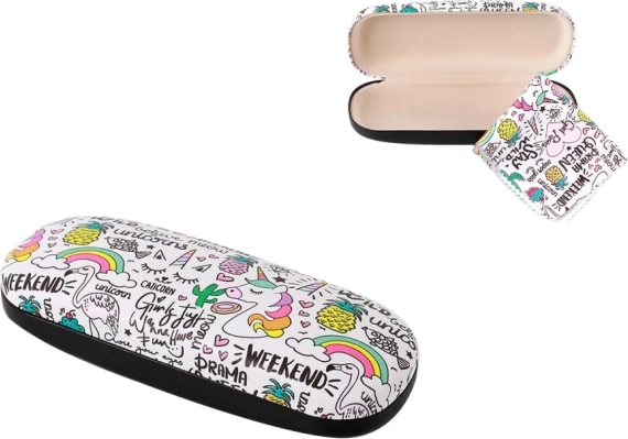 Étui à lunettes avec licorne