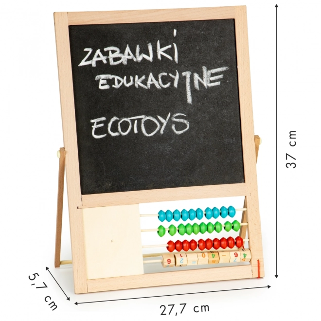 Tableau magnétique avec chiffres et boulier