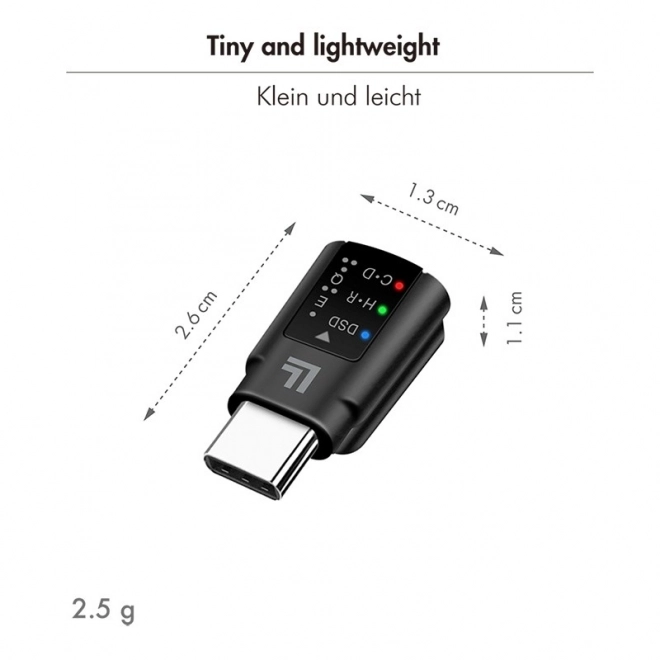 Adaptateur audio USB-C/M vers 3.5mm/F avec DAC et EQ