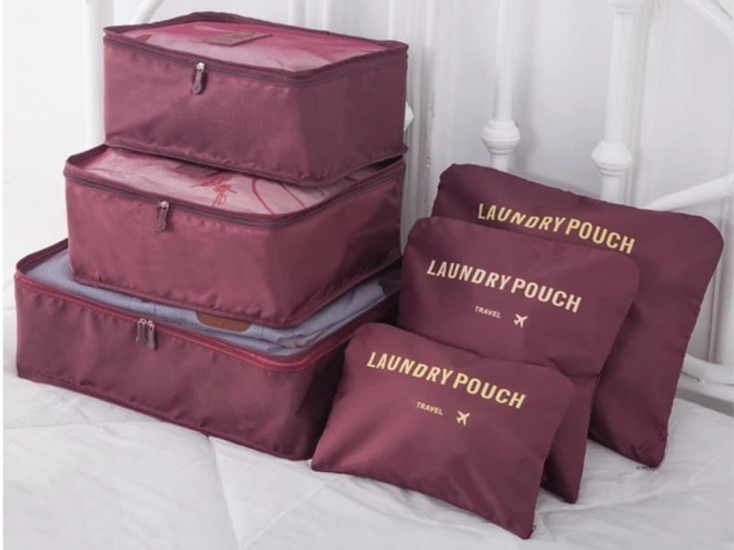 Organisateurs de voyage en filet pour bagage x6