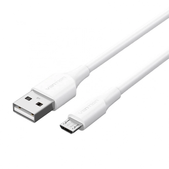 Câble USB 2.0 avec connecteur Micro USB Vention blanc 1m