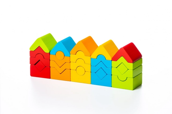 CUBIKA 15016 Ensemble de 5 tours LD-13 - puzzle en bois 25 pièces