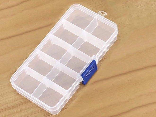 Organisateur de médicaments avec 10 compartiments