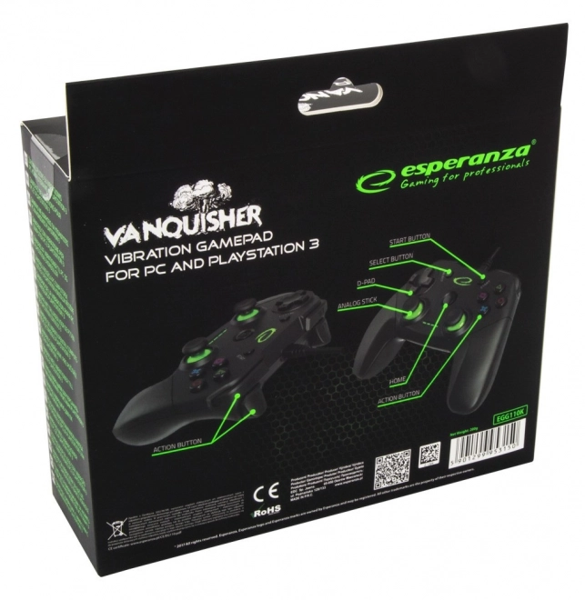 Manette pro PC et PS3 Vanquisher