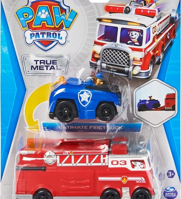 Ensemble de véhicules Pat' Patrouille - Camion de pompiers et Chase