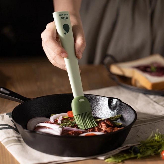 Brosse en silicone pour gâteaux, viande - vert