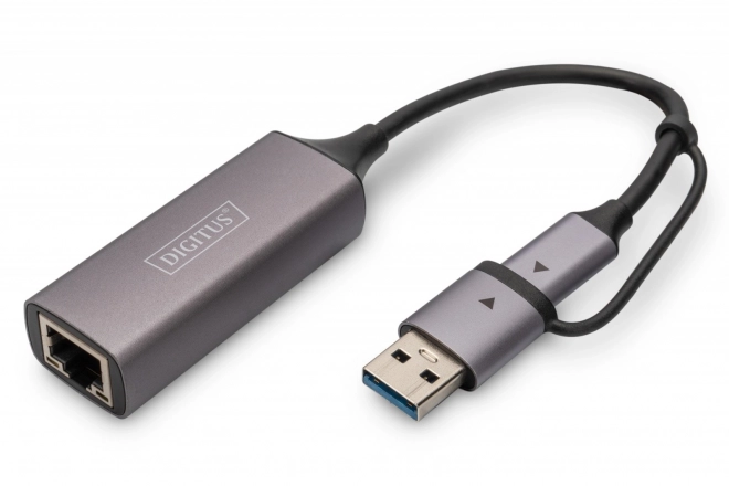 Adaptateur Digitus USB-C à USB-A vers RJ45 2,5 Gigabit Ethernet