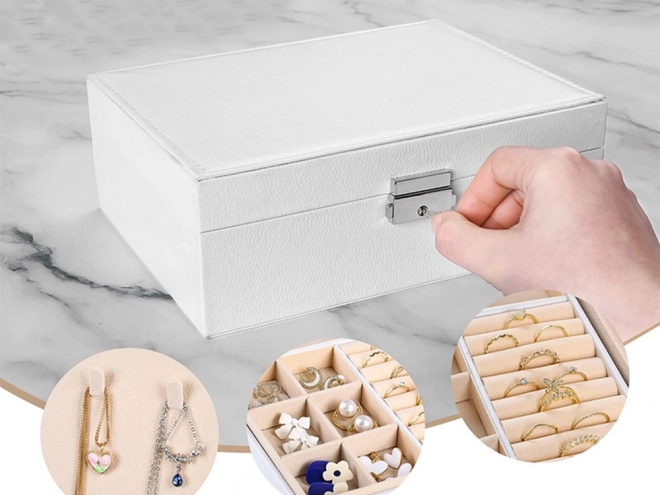 Organiseur/boîte à bijoux - élégant coffret