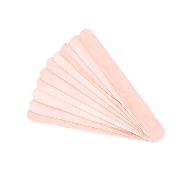 Spatules en bois pour l'application de cire 10 pcs.