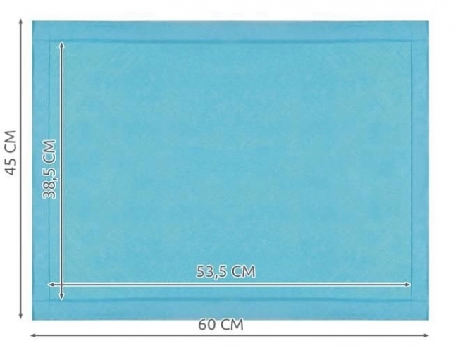 Sous-couche hygiénique absorbante pour animaux 60 x 45 cm - 50 pièces