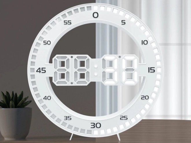 Réveil numérique LED avec thermomètre et alarme