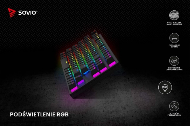 Clavier mécanique Savio Tempest X2 RGB Outemu Brown