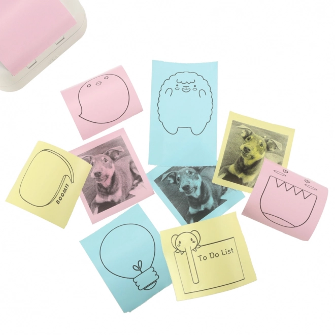 Rouleau de papier thermique pour mini imprimante 5,7 cmx3 m 3 pcs coloré