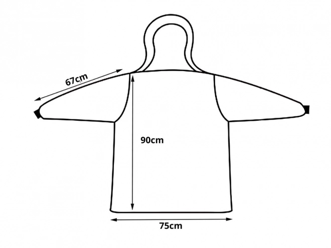 Chaud et doux sweat-shirt couverture oversize avec capuche