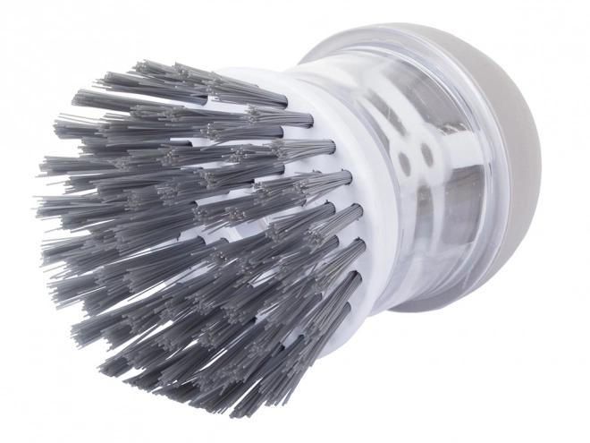 Distributeur de liquide pour brosses de cuisine pour le lavage et le récurage de la vaisselle, avec support – gris