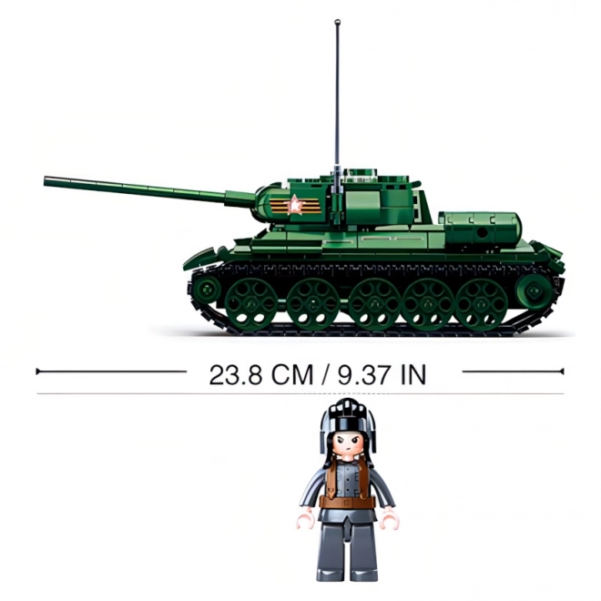 Briques de Modèle Sluban M38-B0982 Tank T34/85