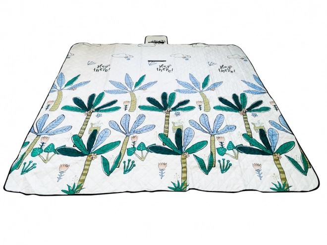 Couverture de plage de pique-nique de camping palmiers 200x200