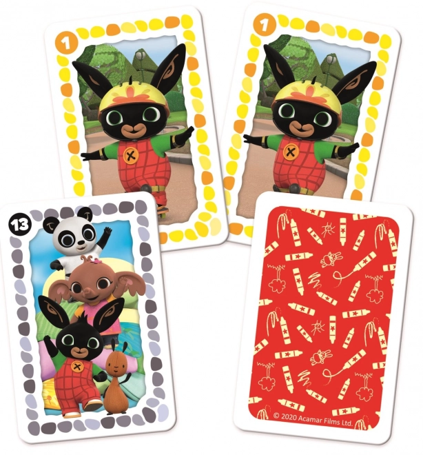 Jeu de cartes pour enfants Monsieur Lapin avec Bing le lapin