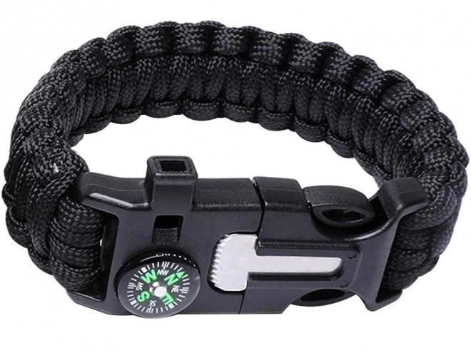 Bracelet de survie avec boussole et allume-feu