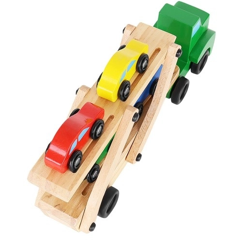 Camion en bois - remorque + ensemble de voitures 22698