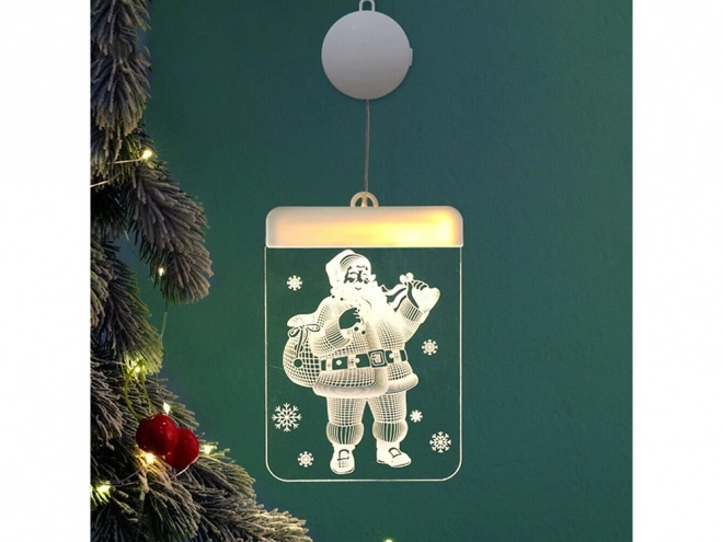 Décoration de fenêtre en verre 3D de Noël