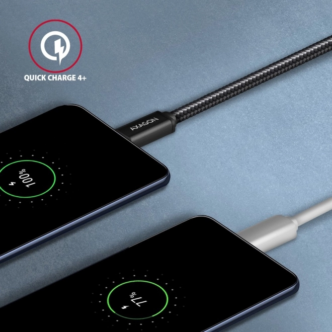 Câble USB-C à USB-C 3m, Power Delivery 60W, flexible tressé