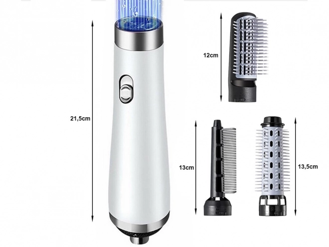 Brosse à cheveux multifonctionnelle 3-en-1 pour coiffer et lisser