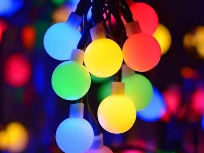 Guirlande solaire de jardin avec lumières LED multicolores