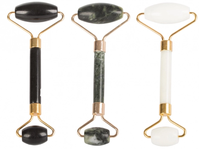 Rouleau de massage en jade pour le visage et le cou