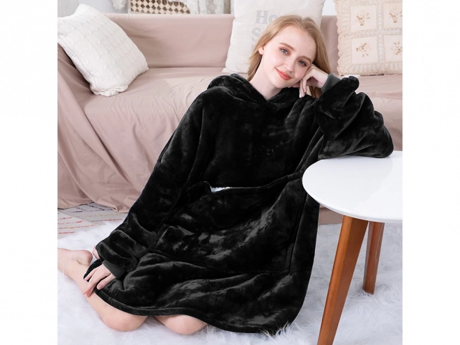 Sweat-shirt couverture oversize en polaire épaisse