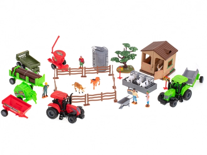 Ferme avec animaux et machines - 49 pcs