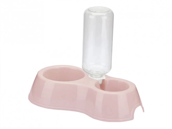 Double bol avec distributeur d'eau pour chiens et chats