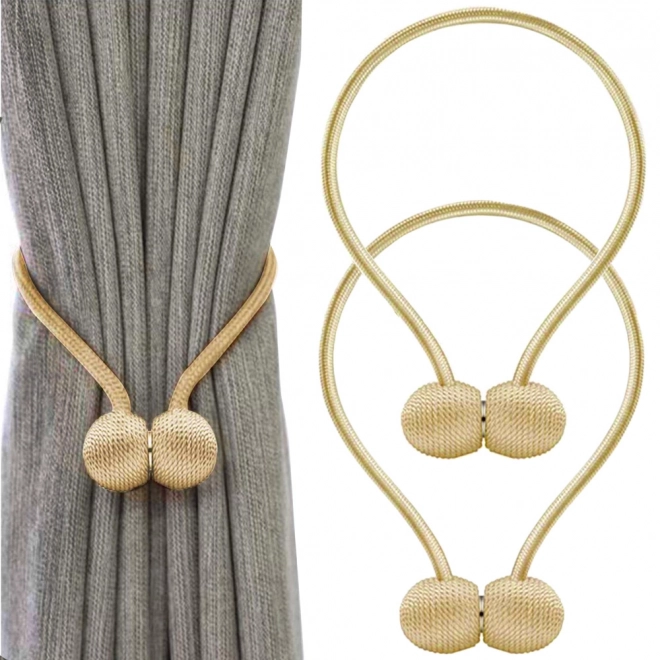 Clips magnétiques décoratifs pour rideaux – Doré